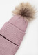 Миниатюра изображения товара Шапочка для малышей Amarobaby Pure Love Pompon / AB-OD24-PLPO16/27-54 (пудровый, р.54-56)