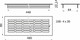 Миниатюра изображения товара Решетка вентиляционная AKS 480x80 (алюминий, серебристый)