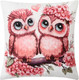 Миниатюра изображения товара Подушка декоративная Этель Совушки / 10781891 (40x40, велюр)