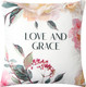 Миниатюра изображения товара Подушка декоративная Этель Love and grace / 10781892 (40x40, велюр)