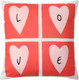 Миниатюра изображения товара Подушка декоративная Этель Love / 10781898 (40x40, велюр)