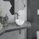 Миниатюра изображения товара Умывальник Lauter 21601E + клапан 21190B + сифон 21635B (черный матовый)