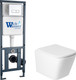 Миниатюра изображения товара Унитаз подвесной с инсталляцией Saniteco KW-9004WS + 410 + 410 SE CR