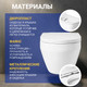 Миниатюра изображения товара Унитаз подвесной с инсталляцией Saniteco KW-9009W + 497 + RD-CR