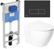 Миниатюра изображения товара Унитаз подвесной с инсталляцией Saniteco KW-99046 + R020467 + R0121A6