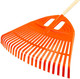 Миниатюра изображения товара Грабли ЧистоОпт Веерные 23 зуба (с черенком, оранжевый)