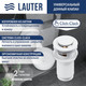 Миниатюра изображения товара Умывальник Lauter 21836 + клапан 21190W + сифон 21635W (белый матовый)