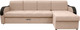 Миниатюра изображения товара Диван угловой Сириус Лидер-1 c оттоманкой НПБ 300x165 (Eva 33 велюр светло-коричневый)