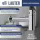 Миниатюра изображения товара Умывальник Lauter 21836A + клапан 21190CH + сифон 21635CH (хром)