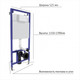 Миниатюра изображения товара Унитаз подвесной с инсталляцией Saniteco KW-9009W + 525 040000 + L3 040013