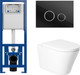 Миниатюра изображения товара Унитаз подвесной с инсталляцией Saniteco KW-9005W + 64117 + S-IN-MZ-LINK_PRO