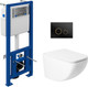 Миниатюра изображения товара Унитаз подвесной с инсталляцией Saniteco KW-99048 + 64117 + S-IN-MZ-LINK_PRO