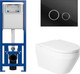 Миниатюра изображения товара Унитаз подвесной с инсталляцией Saniteco KW-9009W + 64117 + S-IN-MZ-LINK_PRO