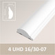Миниатюра изображения товара Профиль для стеновой панели SOLID 4 UHD 16/30-07 (2.8м, белый)