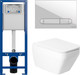 Миниатюра изображения товара Унитаз подвесной с инсталляцией Saniteco KW-9010W + 64109 + S-IN-MZ-VECTOR