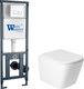 Миниатюра изображения товара Унитаз подвесной с инсталляцией Saniteco KW-9004WS + Marberg 410 SE CR + Marberg 410