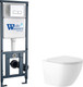 Миниатюра изображения товара Унитаз подвесной с инсталляцией Saniteco KW-9003W + Marberg 410 SE CR + Marberg 410
