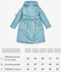 Миниатюра изображения товара Пальто детское Amarobaby Snuggly / AB-OD24-SNUGGLY29/19-146 (голубой, р.146-152)