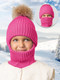 Миниатюра изображения товара Шапочка для малышей Amarobaby Pure Love Pompon / AB-OD24-PLPO16/25-52 (фуксия, р.52-54)