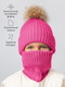 Миниатюра изображения товара Шапочка для малышей Amarobaby Pure Love Pompon / AB-OD24-PLPO16/25-52 (фуксия, р.52-54)