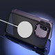 Миниатюра изображения товара Чехол-накладка Bingo Metal Magnetic Carbon для Apple iPhone 15 (фиолетовый)