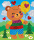 Миниатюра изображения товара Набор для творчества Десятое королевство Аппликация фольгой Медвежонок / 05357