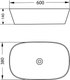 Миниатюра изображения товара Умывальник Lauter 21393-60-A + клапан 21190B + сифон 21635B (черный матовый)