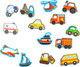 Миниатюра изображения товара Развивающий игровой набор Десятое королевство Пластик на липучках Транспорт / 05197