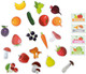 Миниатюра изображения товара Развивающий игровой набор Десятое королевство Пластик на липучках Фрукты,овощи,ягоды, грибы / 05201