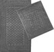 Миниатюра изображения товара Набор ковриков для ванной и туалета Karven Zerguven / KV 111 (Koyu Gri/темно-серый)
