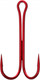 Миниатюра изображения товара Набор крючков рыболовных Flagman Fishing Double Hook Long SS Red №1 / FDH-LR01 (4шт)