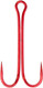 Миниатюра изображения товара Набор крючков рыболовных Flagman Fishing Double Hook Long SS Red №2/0 / FDH-LR20 (3шт)