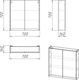 Миниатюра изображения товара Шкаф с зеркалом для ванной Axus Джой 70