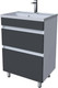 Миниатюра изображения товара Тумба под умывальник Axus Ромеро 60 (графит матовый)