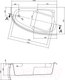 Миниатюра изображения товара Ванна акриловая Cersanit Joanna 160x95 L (с каркасом и экраном)