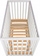 Миниатюра изображения товара Детская кроватка Polini Kids Simple 341 с маятником / 0003167-04 (белый)