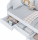 Миниатюра изображения товара Кровать-тахта Polini Kids Simple 1955 с ящиками / 0002794.9 (белый)