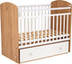 Миниатюра изображения товара Детская кроватка Фея 750 / 0002551.173 (дуб крафт золотой/белый)