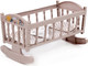 Миниатюра изображения товара Аксессуар для куклы Полесье Кроватка-качалка №4 / 24026 (темно-кремовый)