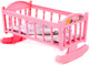 Миниатюра изображения товара Аксессуар для куклы Полесье Кроватка-качалка №4 / 24040 (розовый)