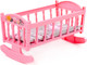 Миниатюра изображения товара Аксессуар для куклы Полесье Кроватка-качалка №4 / 24040 (розовый)