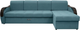 Миниатюра изображения товара Диван угловой Сириус Лидер-6 с оттоманкой ППУ 300x165 (Eva 21 велюр зеленый)