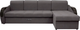 Миниатюра изображения товара Диван угловой Сириус Лидер-6 с оттоманкой ППУ 300x165 (Eva 24 велюр темно-серый)