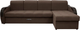 Миниатюра изображения товара Диван угловой Сириус Лидер-6 с оттоманкой ППУ 300x165 (Eva 27 велюр коричневый)