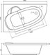 Миниатюра изображения товара Ванна акриловая Lauter Valencia 170x110 / 2102170L (с каркасом)