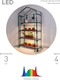 Миниатюра изображения товара Теплица Green Apple GA-House-4 / Б0063882 (со светильниками)