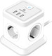 Миниатюра изображения товара Сетевой фильтр Cablexpert TWR-4-U3-W-2