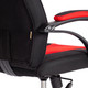 Миниатюра изображения товара Кресло геймерское Tetchair Pilot флок/ткань (черный/черный/красный)