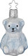 Миниатюра изображения товара Елочная игрушка Inge's Christmas Baby's First Christmas. Медвежонок / 10188S022 (голубой)