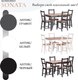 Миниатюра изображения товара Обеденная группа Tetchair Sonata Dining Set (антик/белый)